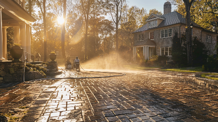 Home exterior power washing in Chicago - Before (moldy siding) vs After (like-new)